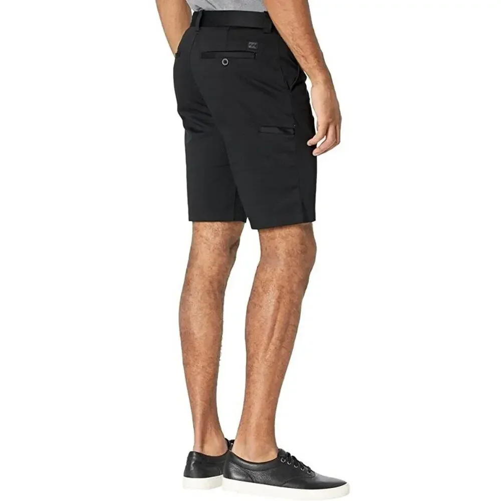 Billabong Men's Black Twill Stretch Cotton Blend Carter Chinos Shorts Size 30